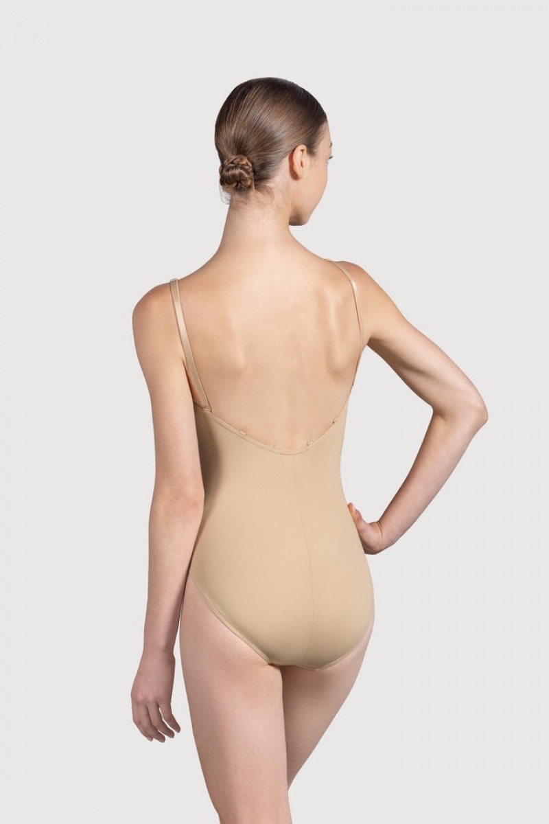 Brown BLOCH Estrella Adjustable Strap Women's Bodysuit | HQCD48021